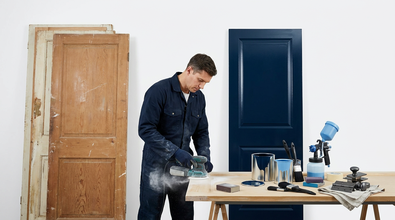 Factores que encarecen el precio de pintar puertas de interior